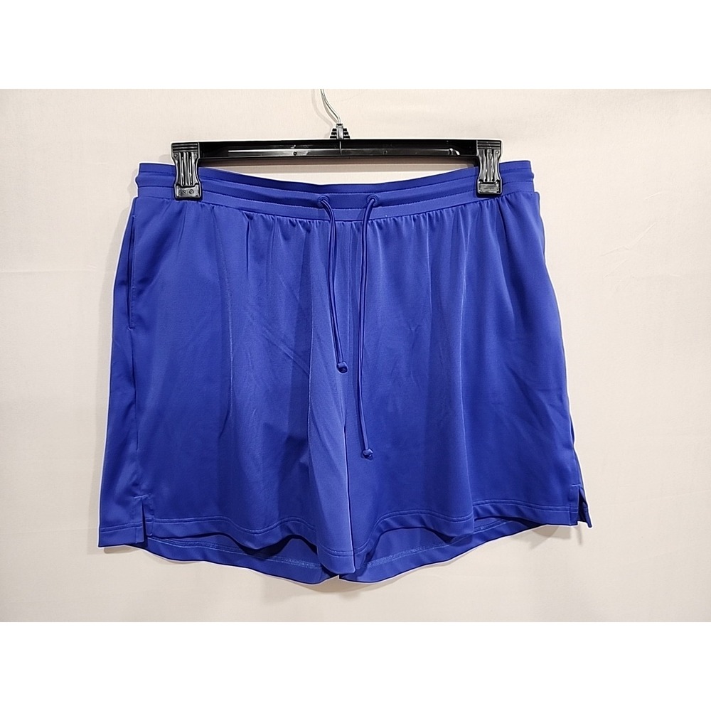 L.L. Bean‎ Athletic Shorts Womens Size Large Blue Drawstring Elastic Waist